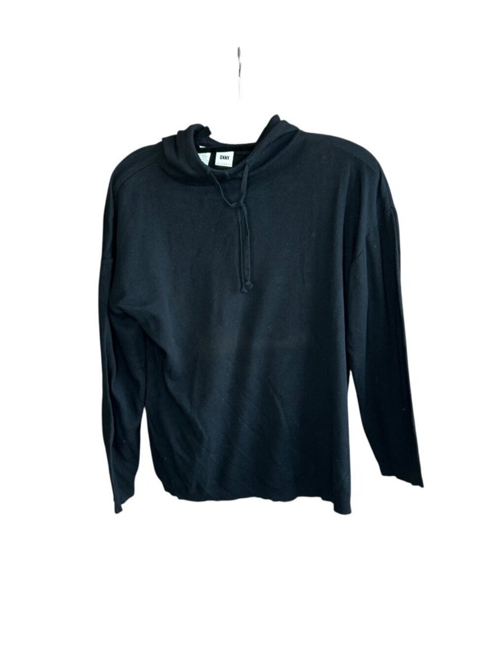 DKNY Classic Black Hoodie Sweater Sweatshirt Vintage 90s Size M